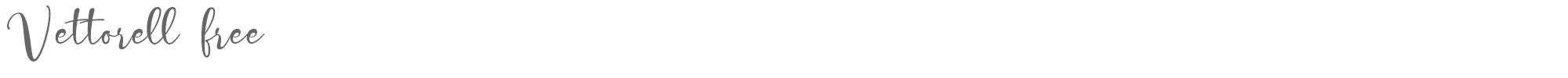 Sample characters Vettorell Font